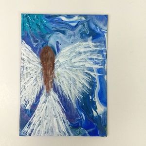 Angel Painting Magical Mystical Celestial Handcrafted One of a Kind!